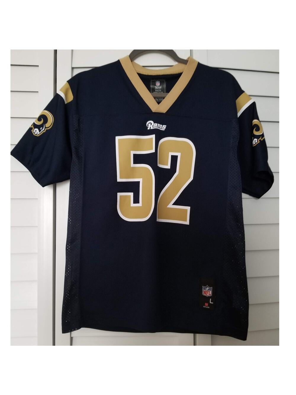 Youth Los Angeles Rams Football Ogletree #52 NFL Team Apparel Jersey Size Large